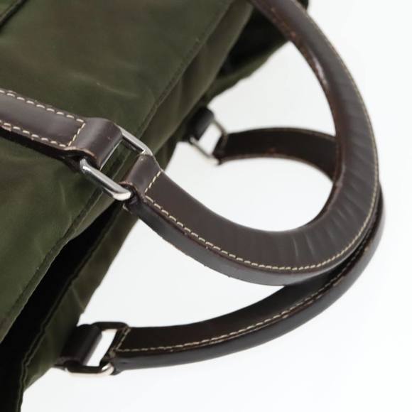 PRADA Hand Bag Nylon 2way Khaki Auth 93872 - Picture 7 of 16